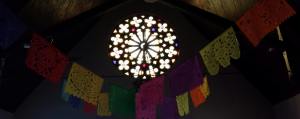day of the dead flags indoors